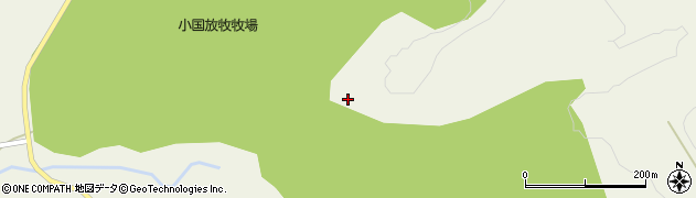 青森県田子町（三戸郡）田子（小国深山）周辺の地図