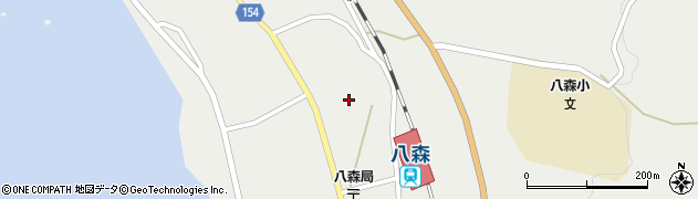 秋田県山本郡八峰町八森家の後周辺の地図