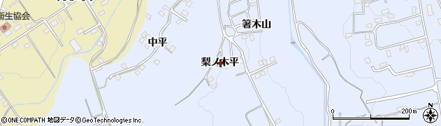 青森県三戸郡三戸町梅内梨ノ木平周辺の地図