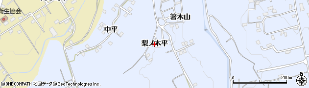 青森県三戸町（三戸郡）梅内（梨ノ木平）周辺の地図