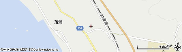 秋田県山本郡八峰町八森五輪台上段周辺の地図