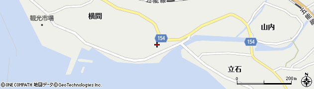 秋田県山本郡八峰町八森山内台周辺の地図