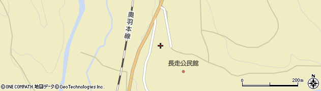 秋田県大館市長走（長走）周辺の地図
