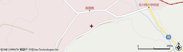 青森県南部町（三戸郡）鳥舌内（新田沢）周辺の地図