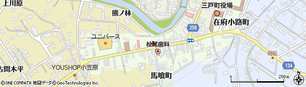 青森県三戸町（三戸郡）八日町周辺の地図