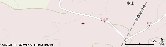 青森県南部町（三戸郡）鳥舌内（水上平）周辺の地図