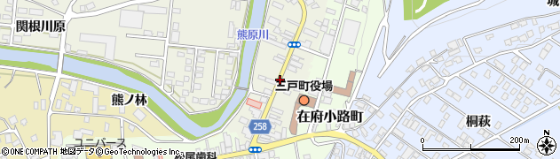 三戸町役場前周辺の地図