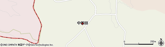 青森県八戸市南郷大字泉清水（中新田）周辺の地図