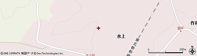 青森県南部町（三戸郡）鳥舌内（外洗）周辺の地図