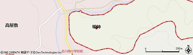 青森県八戸市南郷大字泉清水（明神）周辺の地図