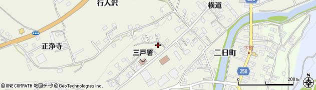 青森県三戸町（三戸郡）川守田（関根）周辺の地図
