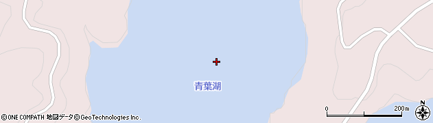 青葉湖周辺の地図
