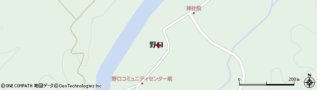 秋田県小坂町（鹿角郡）小坂（野口）周辺の地図