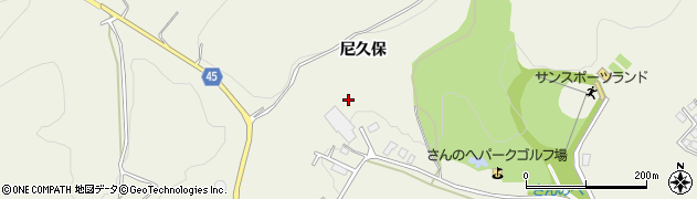 青森県三戸郡三戸町川守田尼久保周辺の地図