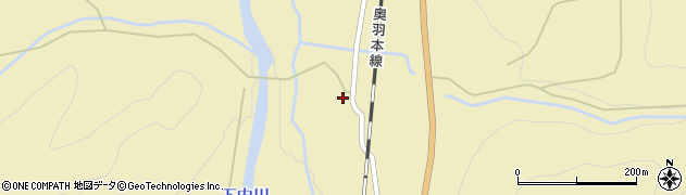 秋田県大館市長走陣場260周辺の地図