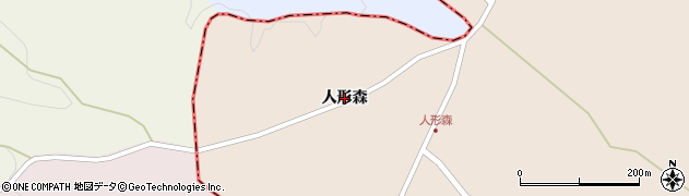 青森県八戸市南郷大字大森（人形森）周辺の地図