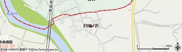 青森県三戸町（三戸郡）泉山（沢田ノ沢）周辺の地図