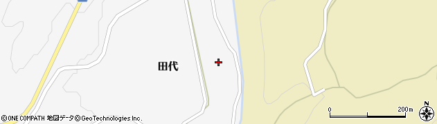 青森県三戸郡階上町田代内城周辺の地図