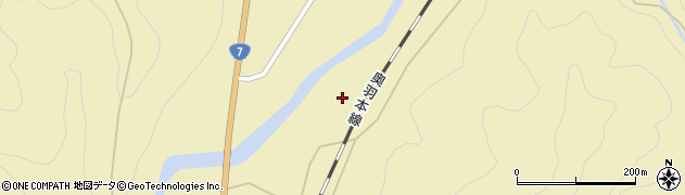 秋田県大館市長走周辺の地図
