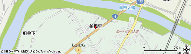青森県南部町（三戸郡）大向（船場平）周辺の地図