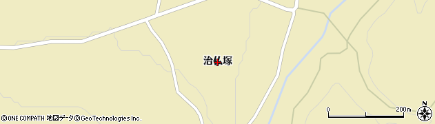 青森県八戸市南郷大字中野（治仏塚）周辺の地図