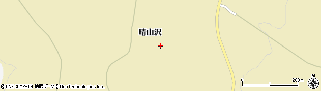 青森県階上町（三戸郡）晴山沢（中屋敷）周辺の地図