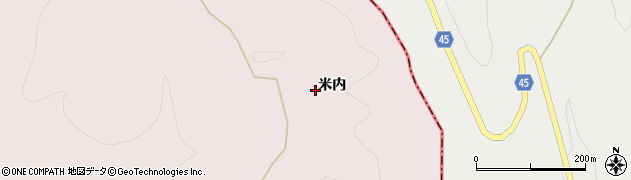 青森県三戸郡三戸町蛇沼米内周辺の地図