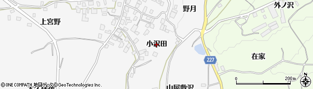 青森県南部町（三戸郡）高瀬（小沢田）周辺の地図