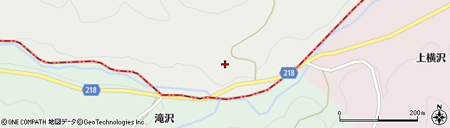 青森県新郷村（三戸郡）西越（滝沢向）周辺の地図