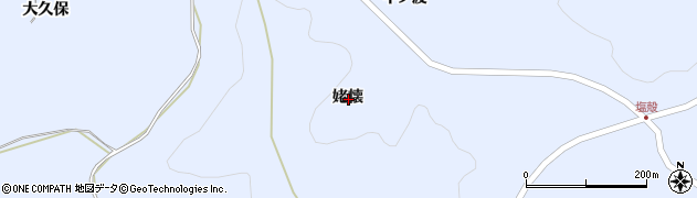 青森県三戸郡南部町下名久井姥懐周辺の地図