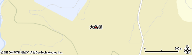 青森県階上町（三戸郡）晴山沢（大久保）周辺の地図