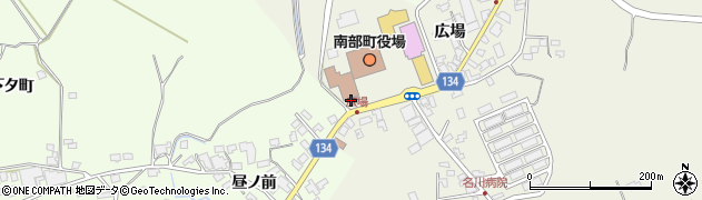三戸警察署　名川駐在所周辺の地図