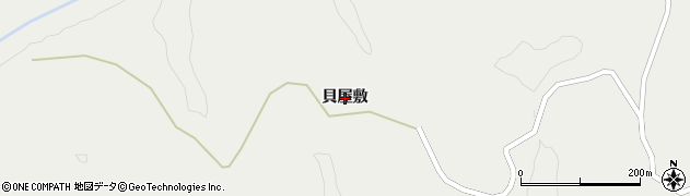 青森県新郷村（三戸郡）西越（貝屋敷）周辺の地図