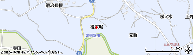 青森県南部町（三戸郡）下名久井（後家堀）周辺の地図