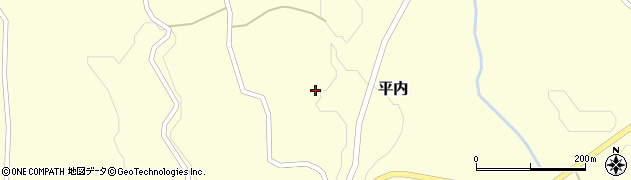 青森県三戸郡階上町平内向周辺の地図