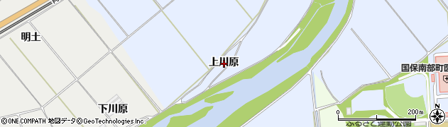 青森県南部町（三戸郡）虎渡（上川原）周辺の地図