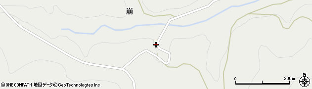 青森県三戸郡新郷村西越崩周辺の地図