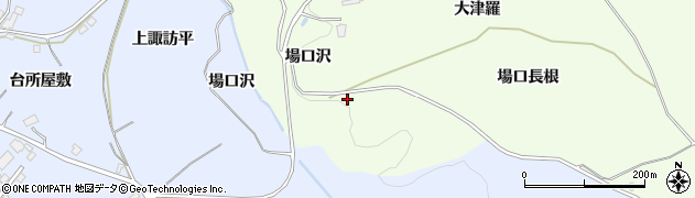 青森県南部町（三戸郡）森越（場口沢）周辺の地図