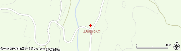 青森県八戸市南郷大字頃巻沢（舘向）周辺の地図
