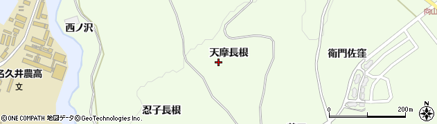 青森県南部町（三戸郡）森越（天摩長根）周辺の地図