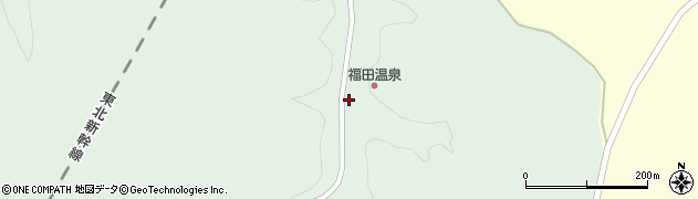 青森県三戸郡南部町福田赤坂脇周辺の地図