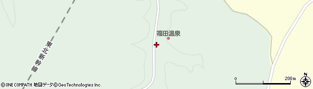 青森県南部町（三戸郡）福田（赤坂脇）周辺の地図