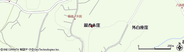青森県階上町（三戸郡）道仏（銀杏木窪）周辺の地図