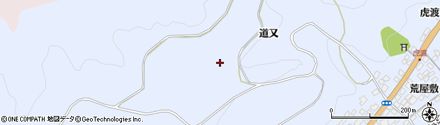 青森県南部町（三戸郡）虎渡（道又）周辺の地図