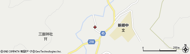 青森県新郷村（三戸郡）西越（田中）周辺の地図