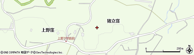 青森県階上町（三戸郡）道仏（猪立窪）周辺の地図