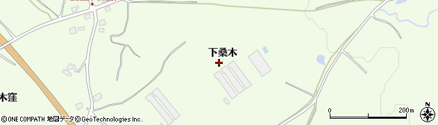 青森県階上町（三戸郡）道仏（下桑木）周辺の地図