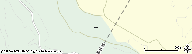 青森県三戸郡南部町福田放森周辺の地図