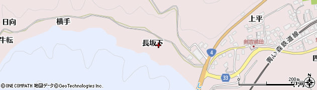 青森県南部町（三戸郡）剣吉（長坂下）周辺の地図