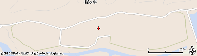 青森県平川市碇ヶ関久吉（程ヶ平）周辺の地図